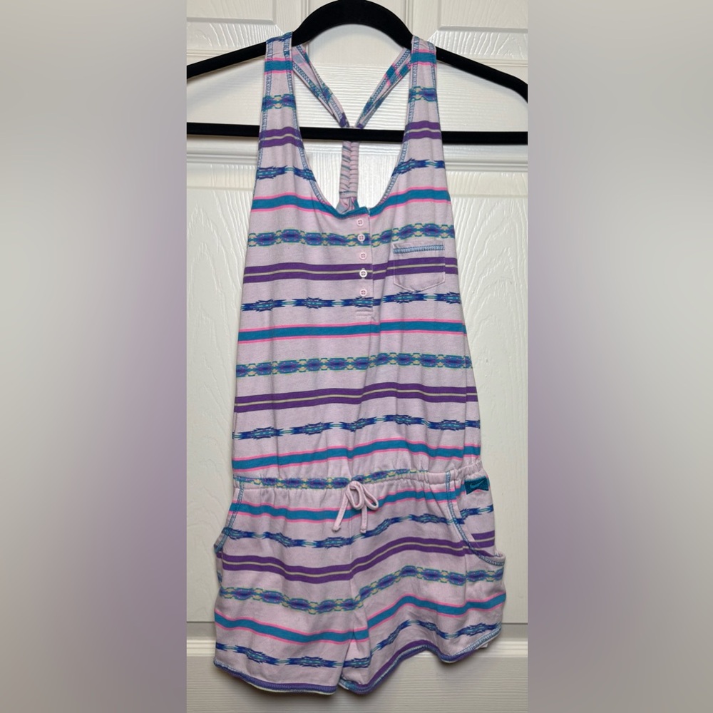 Nike Blue and Purple Athletic Romper